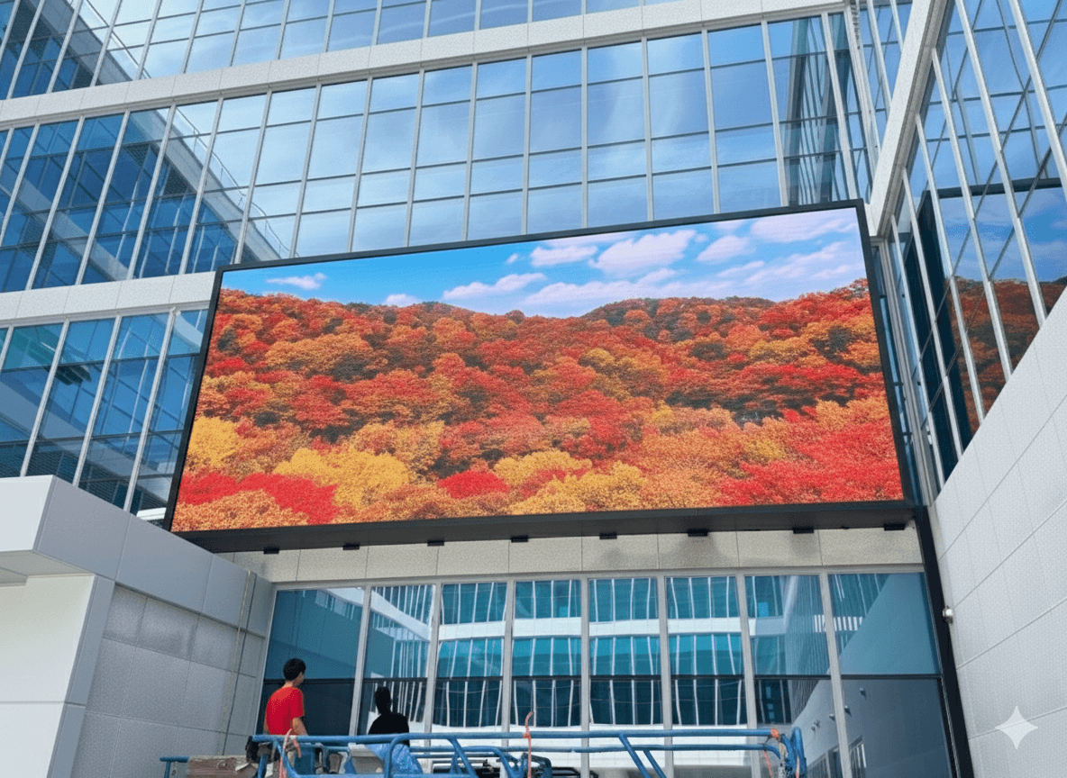 화순 어울림센터 외벽 LED
